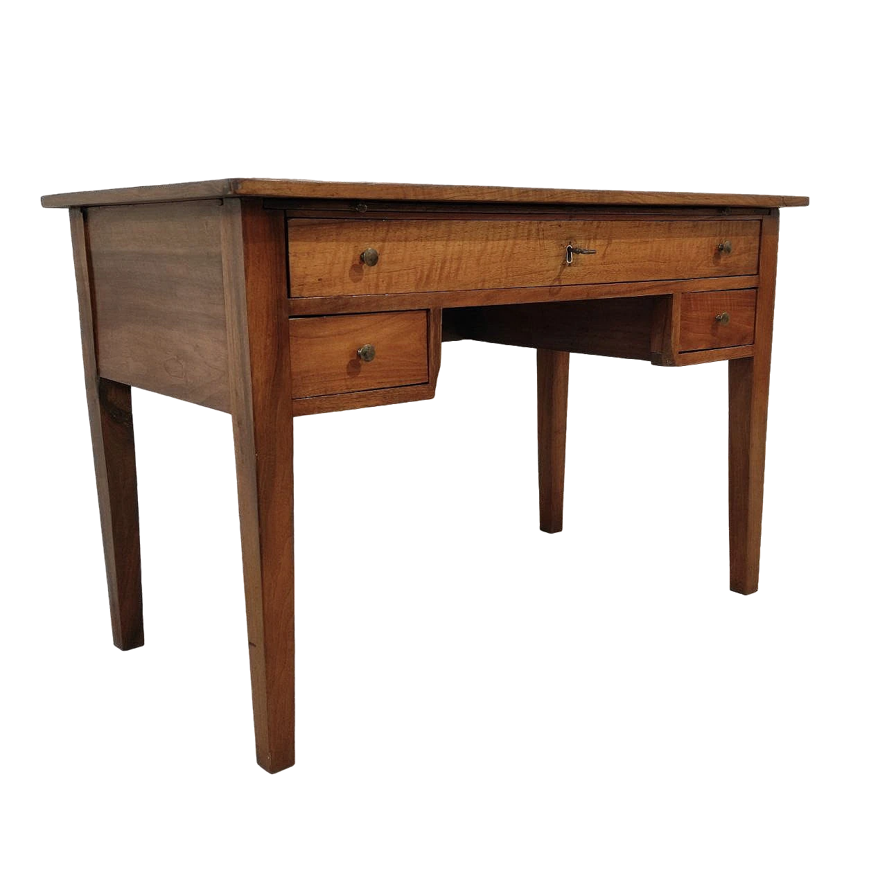 Scrivania in legno di noce con quattro cassetti, '700 12