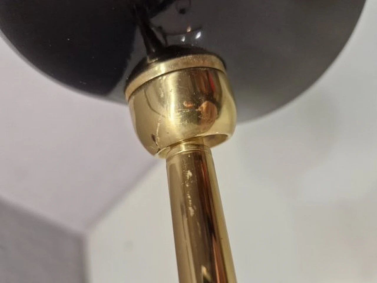 Iron & brass table lamp by G. & G. Guarnieri for Tato, 2000s 14