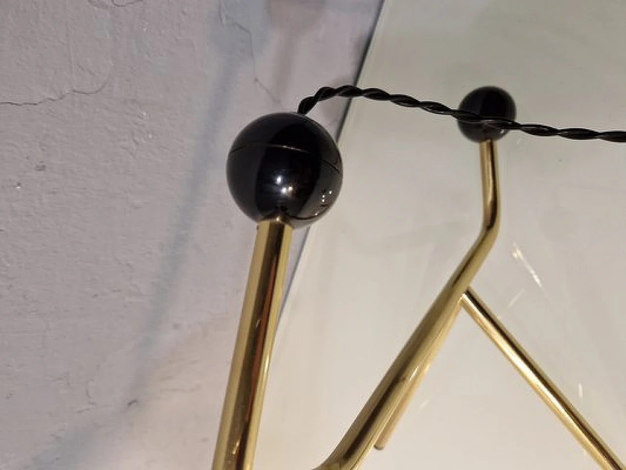 Iron & brass table lamp by G. & G. Guarnieri for Tato, 2000s 15