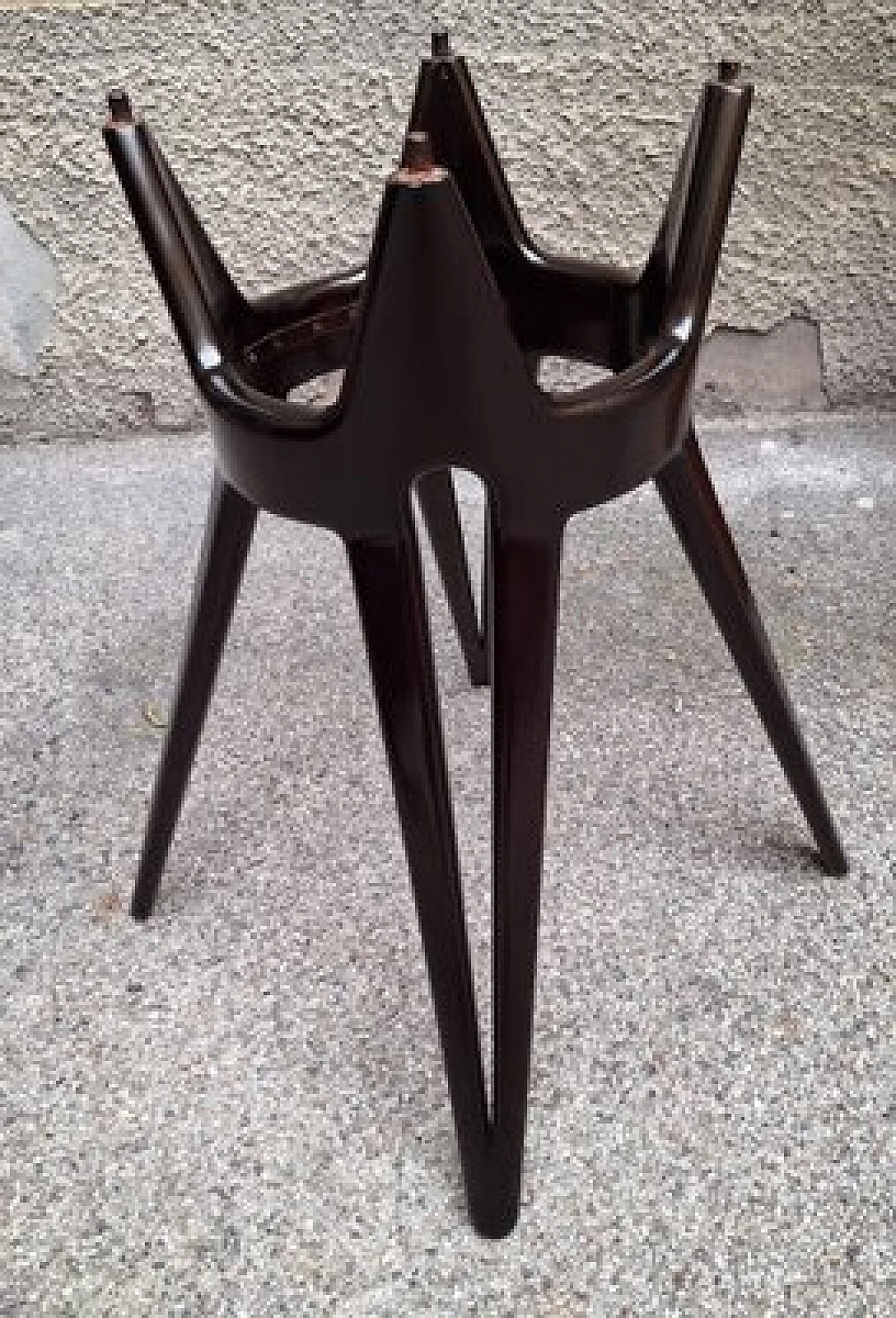 Tavolo rotondo in legno di Osvaldo Borsani per ABV, anni '50 5