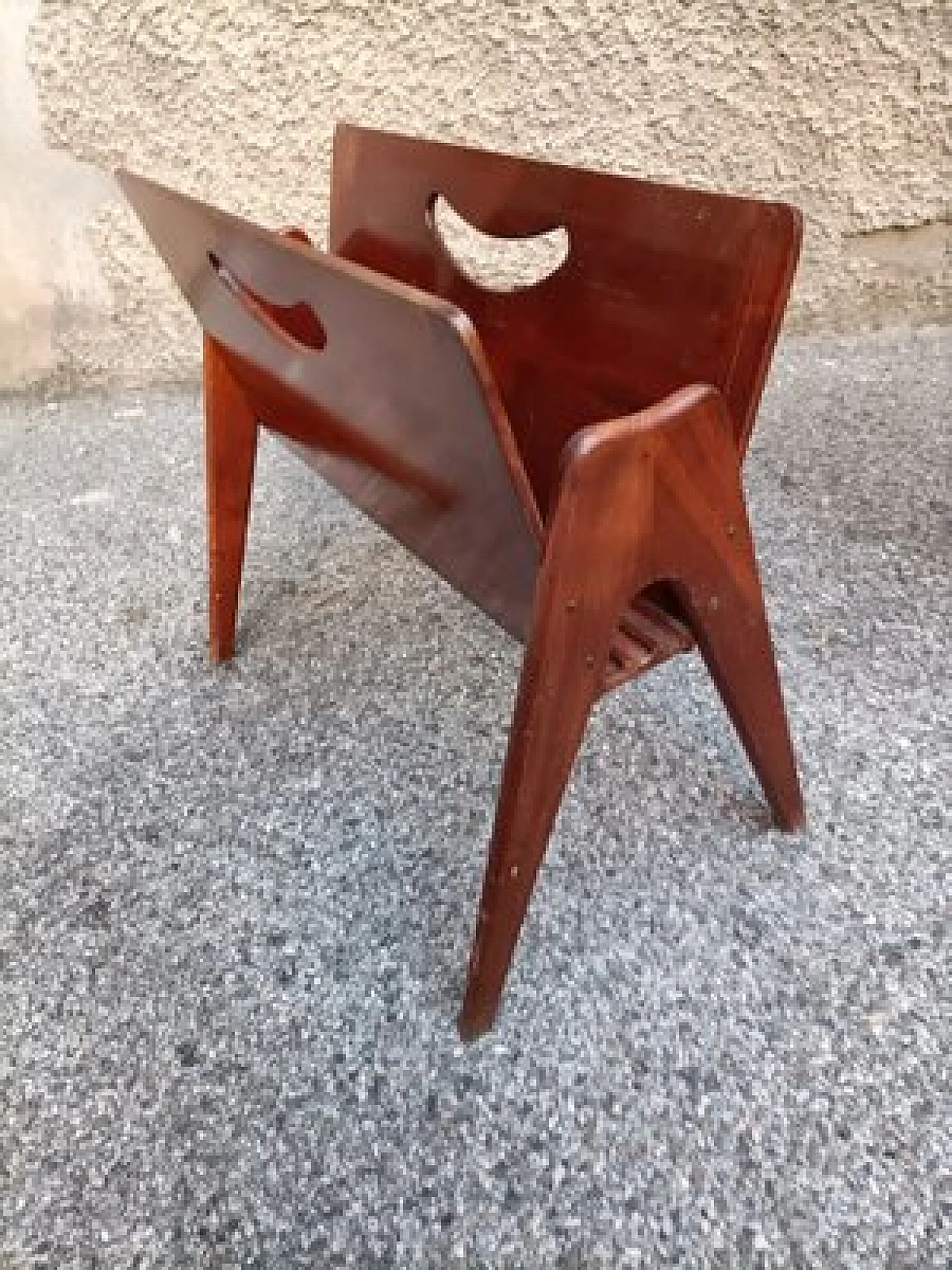 Porta riviste in legno in stile Ico & Luisa Parisi, anni '50 2