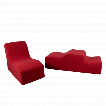 Malitte armchair and bench by R. S. Matta for Gavina, 1960s