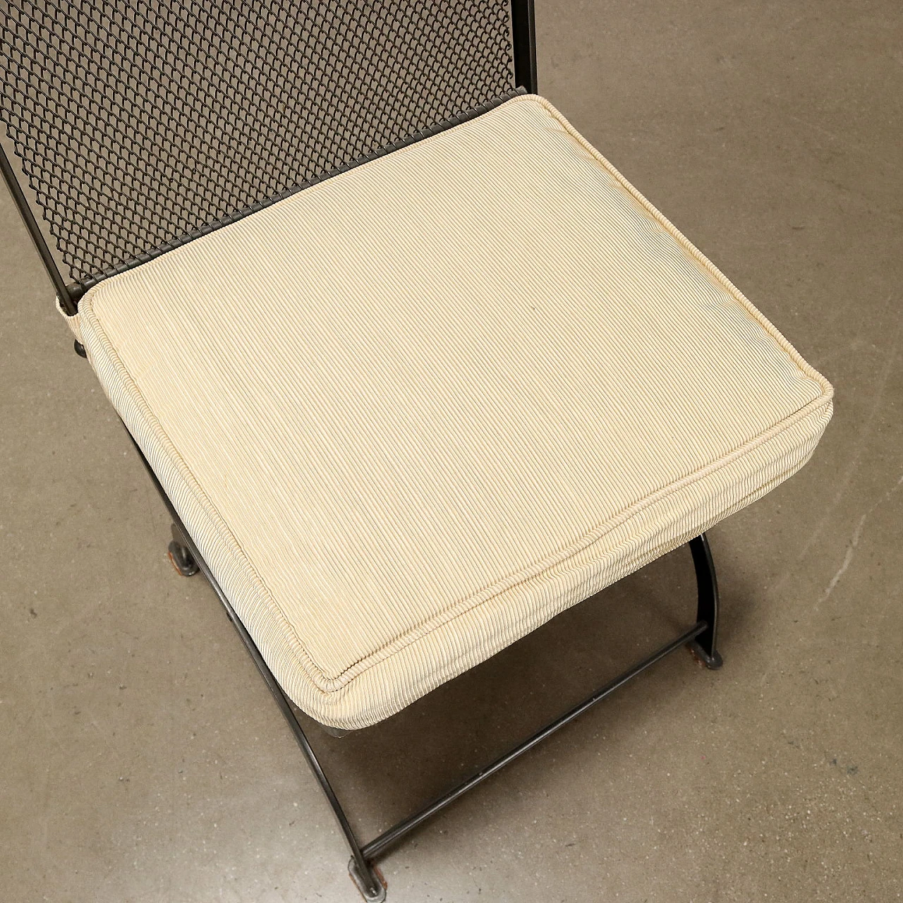 6 Sedie Nonaro in metallo di L. Caccia Dominioni per Azucena, anni '80 7