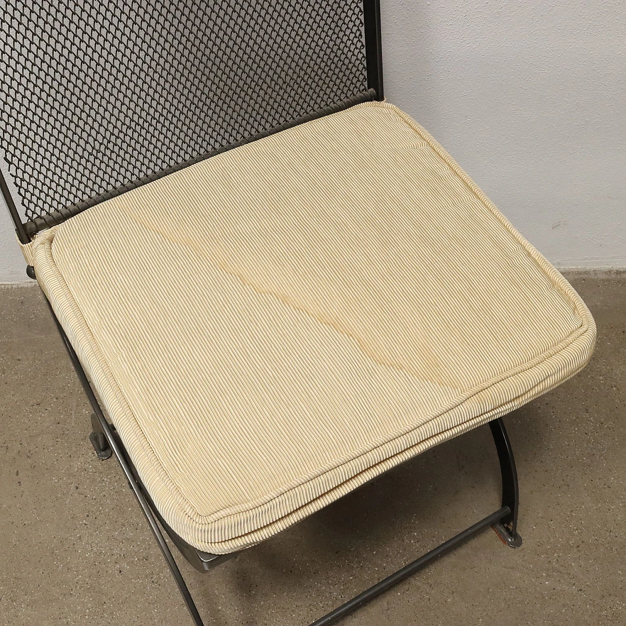 6 Sedie Nonaro in metallo di L. Caccia Dominioni per Azucena, anni '80 8