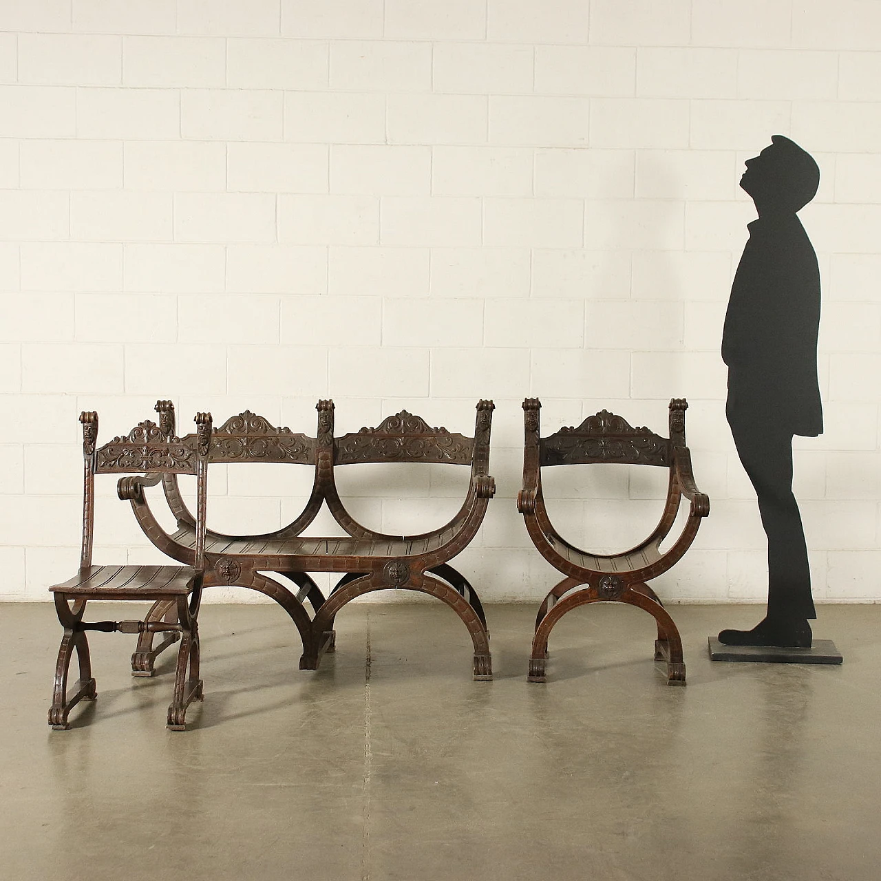 Salottino in stile neorinascimento, inizio '900 2