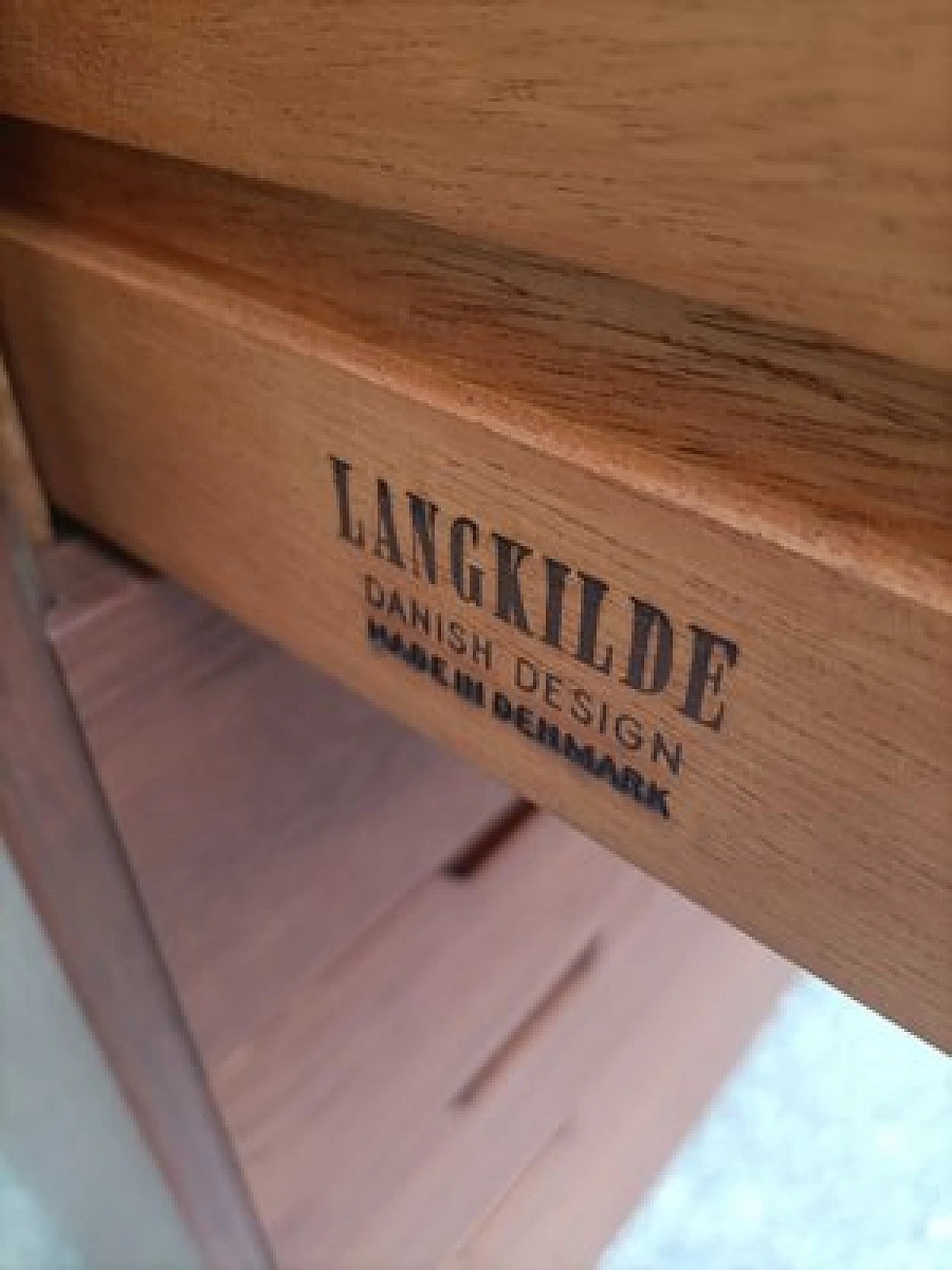 Teak chest of drawers by Svend Langkilde for Langkilde, 1960s 5