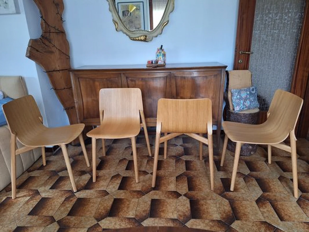 4 Sedie Kayak di Patrick Norguet per Alias 1