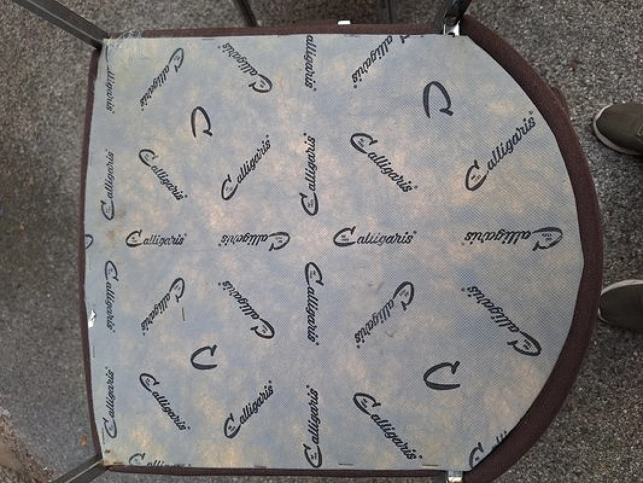 6 Sedie impilabili in metallo e tessuto di Calligaris 6