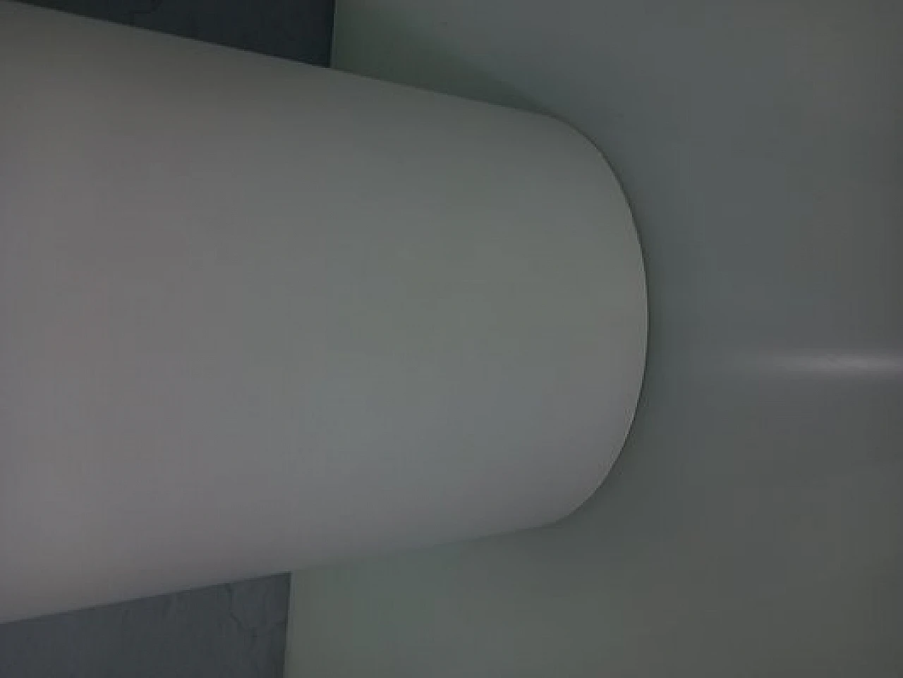 Specchio da terra Unghia in legno e pvc bianco, anni 2000 6