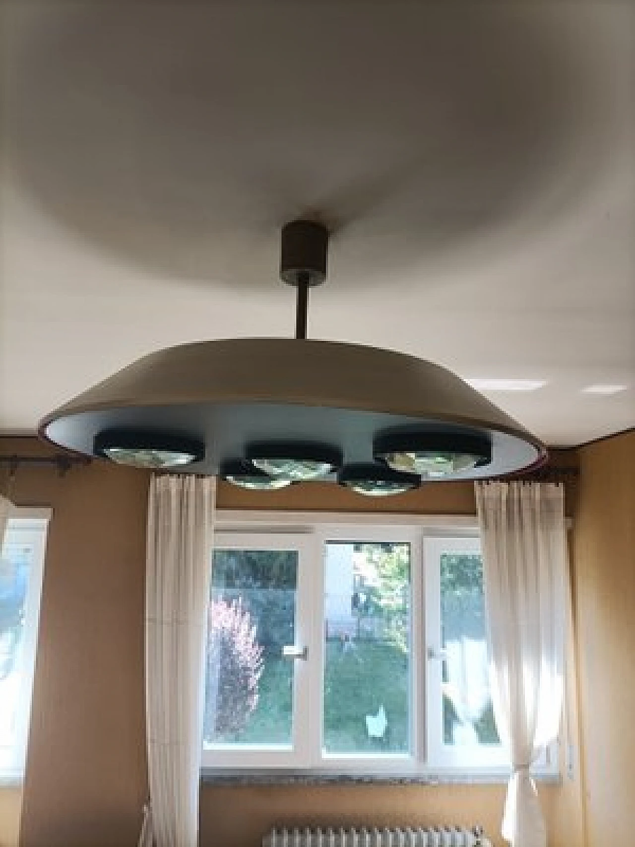 Chandelier 2132 with 5 lenses by Max Ingrand for Fontana Arte, 1960s 8