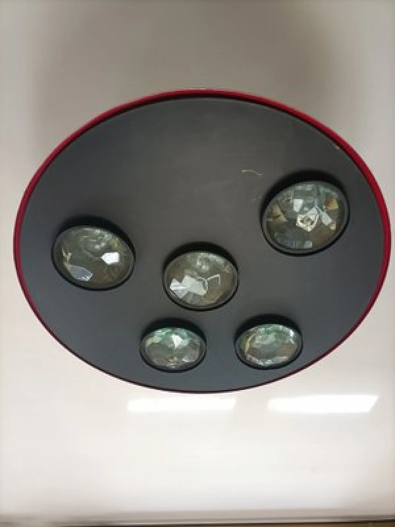 Chandelier 2132 with 5 lenses by Max Ingrand for Fontana Arte, 1960s 10