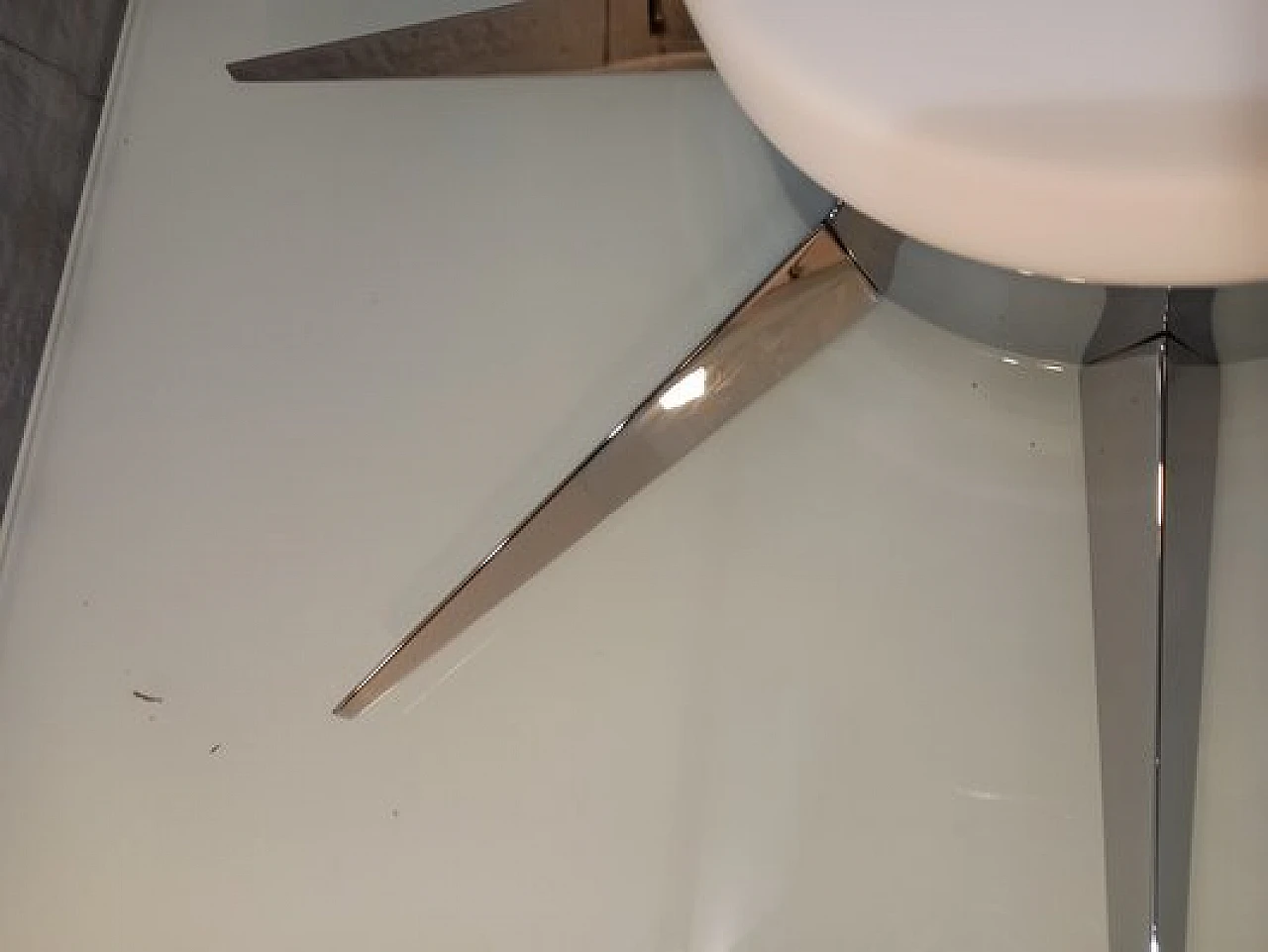 Comet wall light in chromed metal in the style of Gio Ponti, 2000s 6