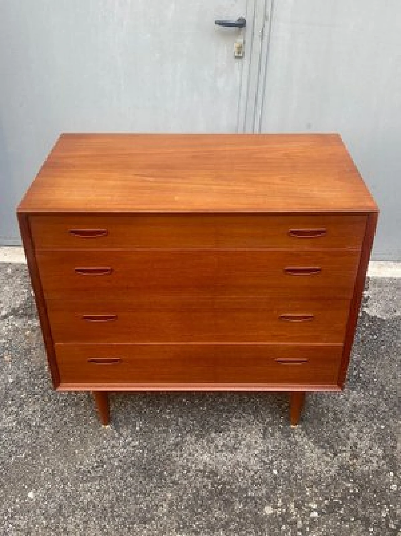 Dresser in teak with 4 drawers by Arne Vodder for Vamø, 1960s 1