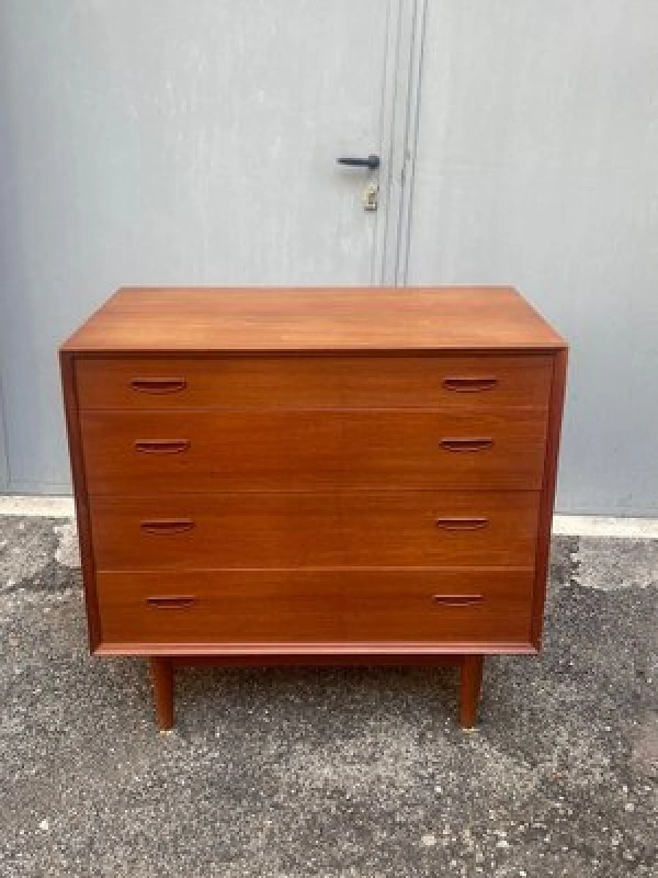 Dresser in teak with 4 drawers by Arne Vodder for Vamø, 1960s 2