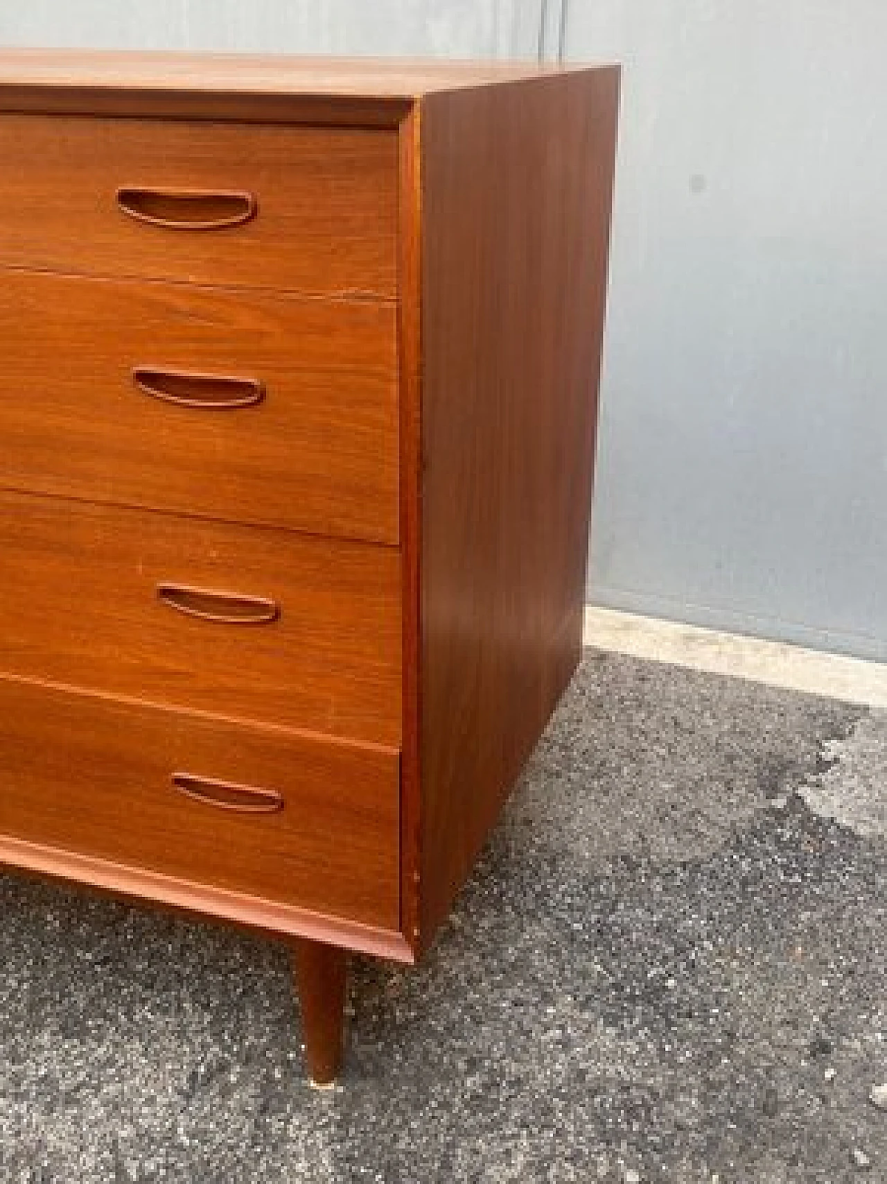 Dresser in teak with 4 drawers by Arne Vodder for Vamø, 1960s 3
