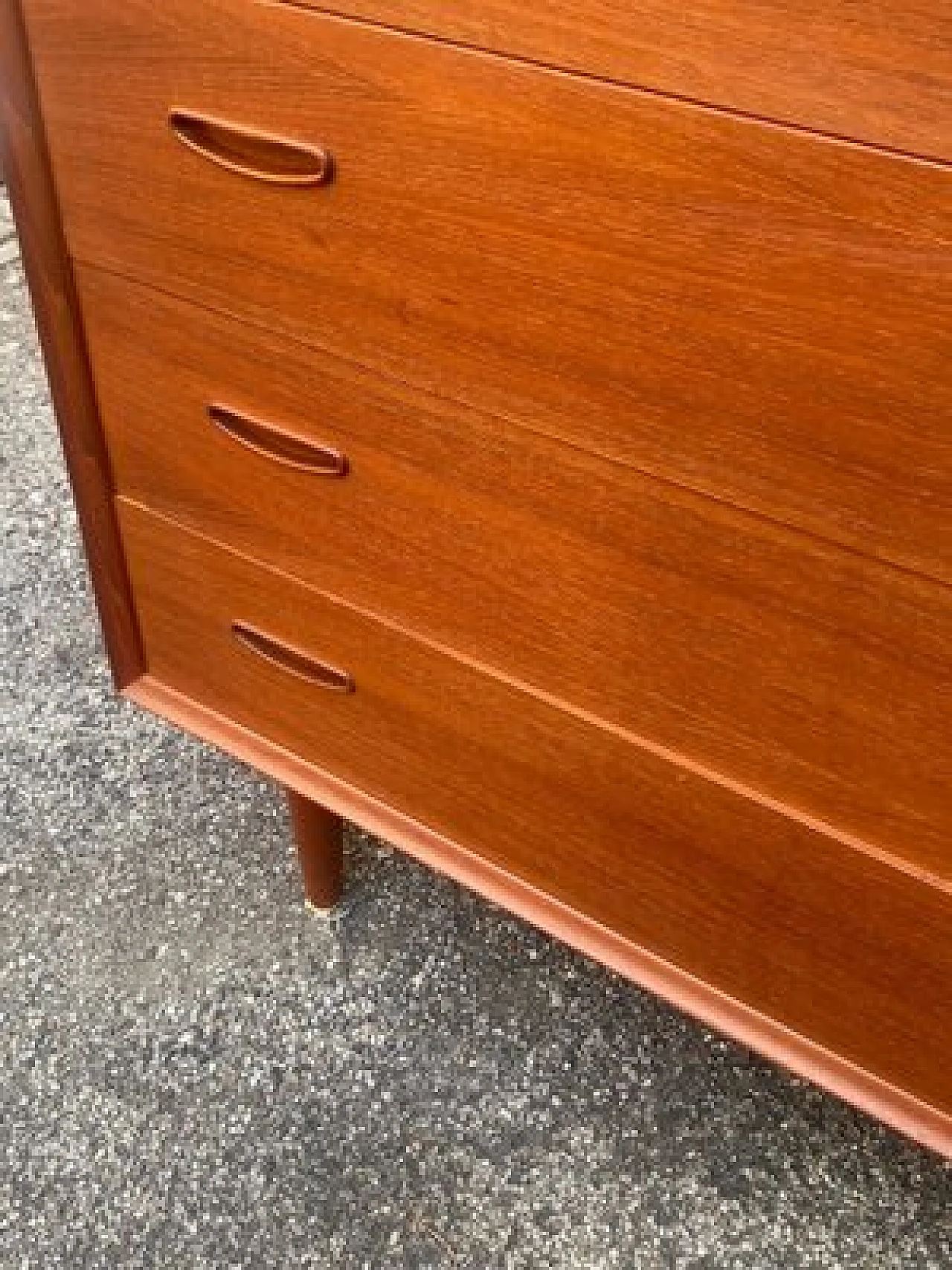 Dresser in teak with 4 drawers by Arne Vodder for Vamø, 1960s 5