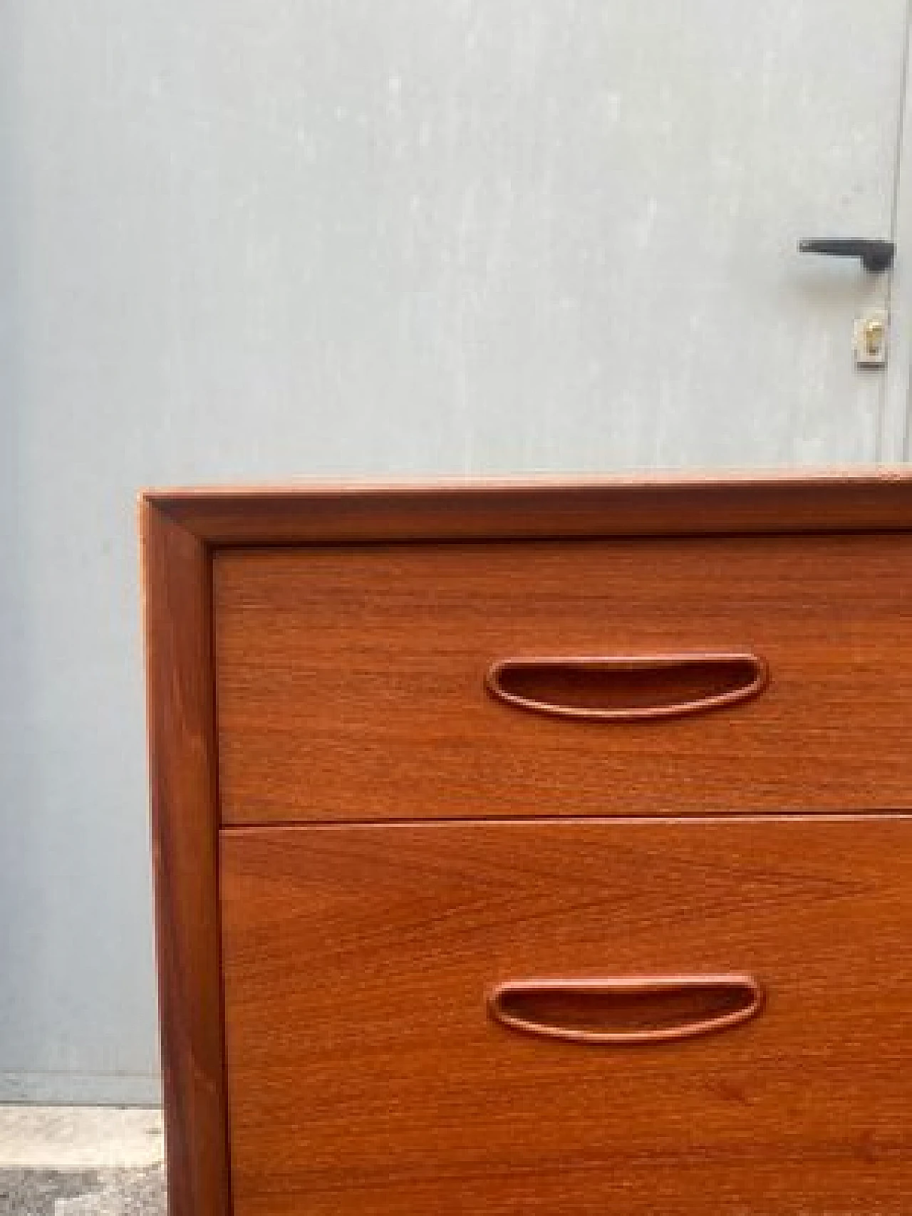 Dresser in teak with 4 drawers by Arne Vodder for Vamø, 1960s 10