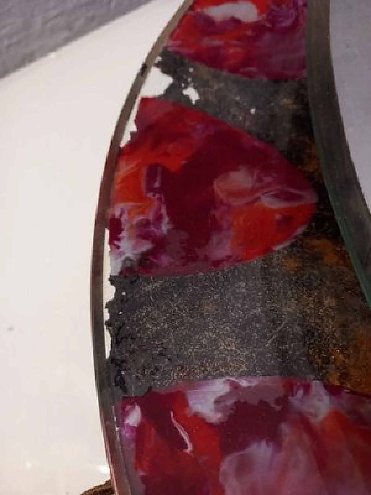 Specchio retroilluminato e dipinto di Sant'ambrogio De Berti, anni '50 5