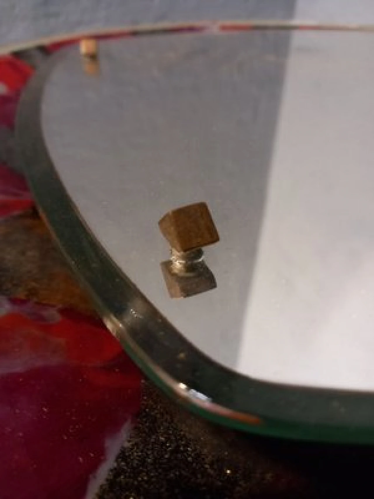 Specchio retroilluminato e dipinto di Sant'ambrogio De Berti, anni '50 10