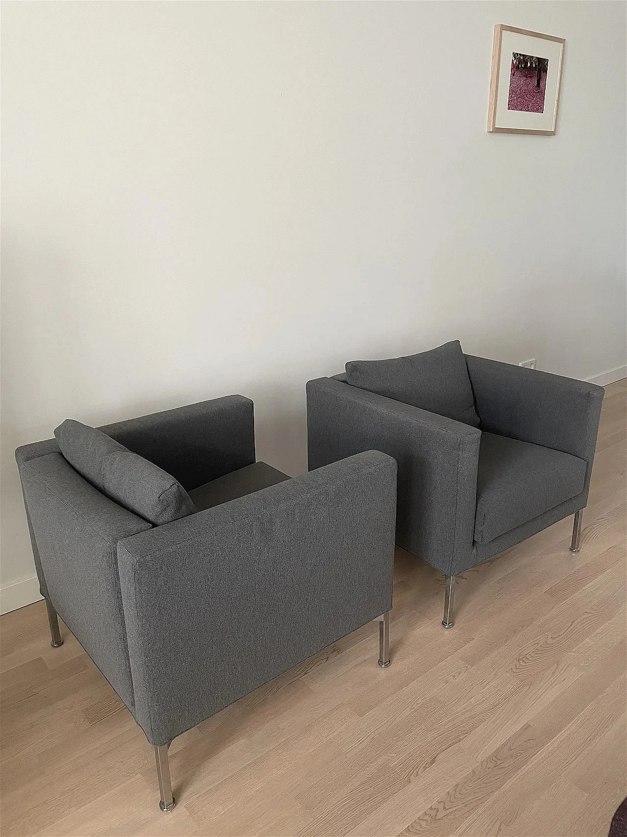 Pair of Box armchairs by Piero Lissoni for Living Divani 12