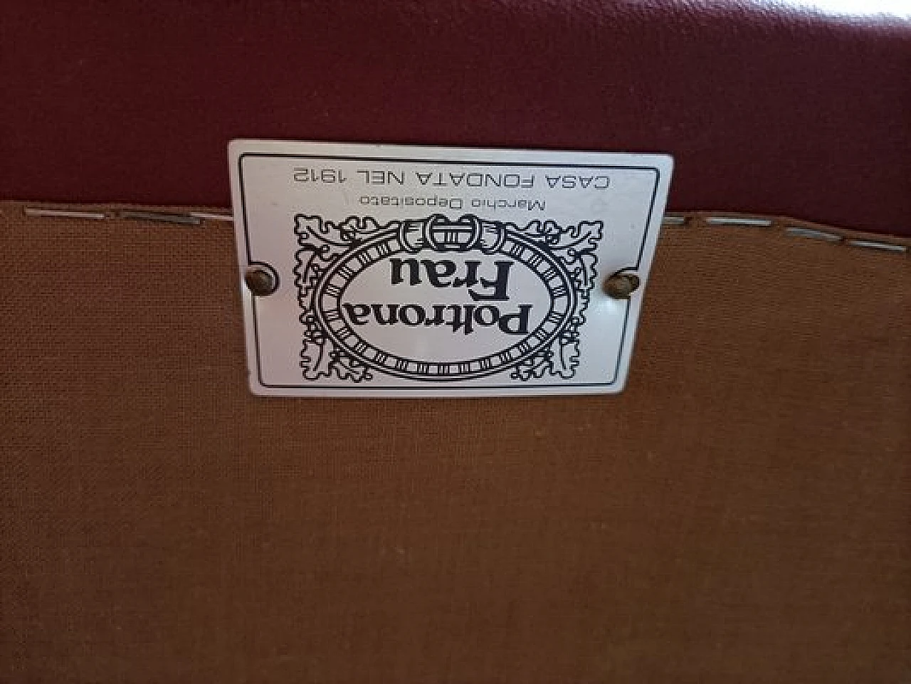 Pair of red Vanity Fair armchairs by R. Frau for Poltrona Frau, 1980s 9