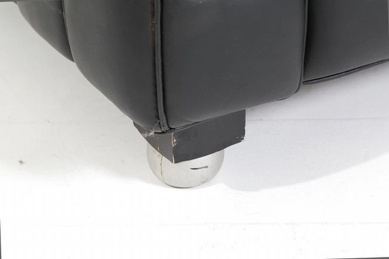 Divano Kubus in pelle di Josef Hoffman per Franz Wittmann, anni '80 4