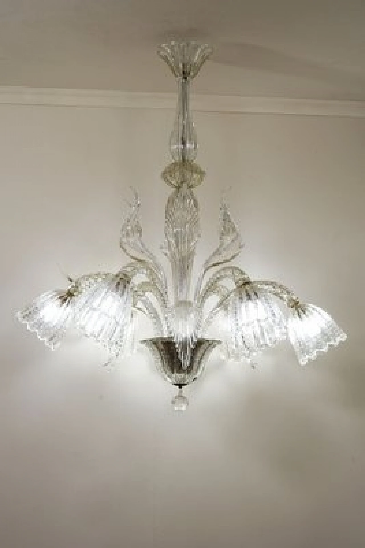 Murano glass chandelier by Barovier & Toso, 1940s 2