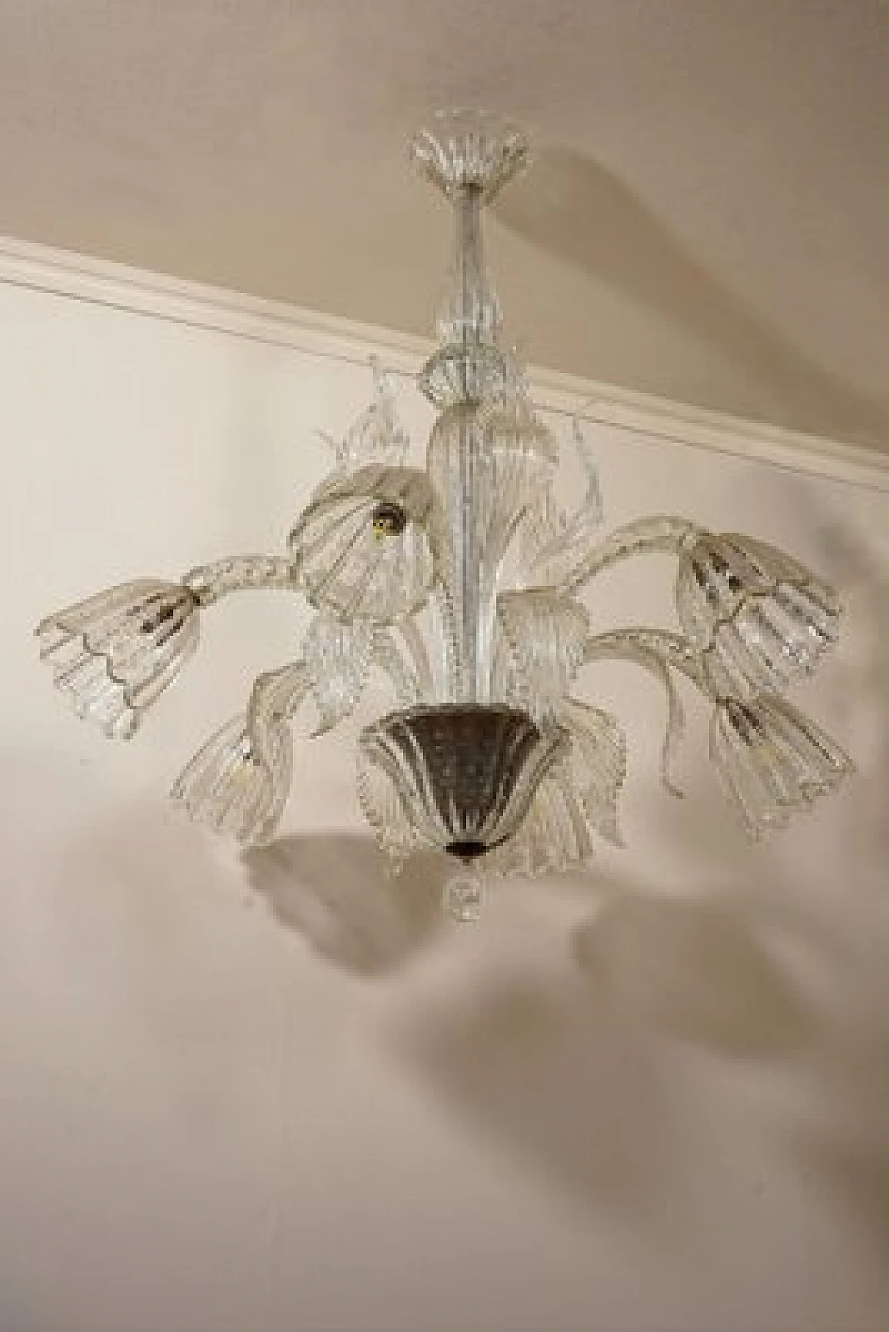 Murano glass chandelier by Barovier & Toso, 1940s 6