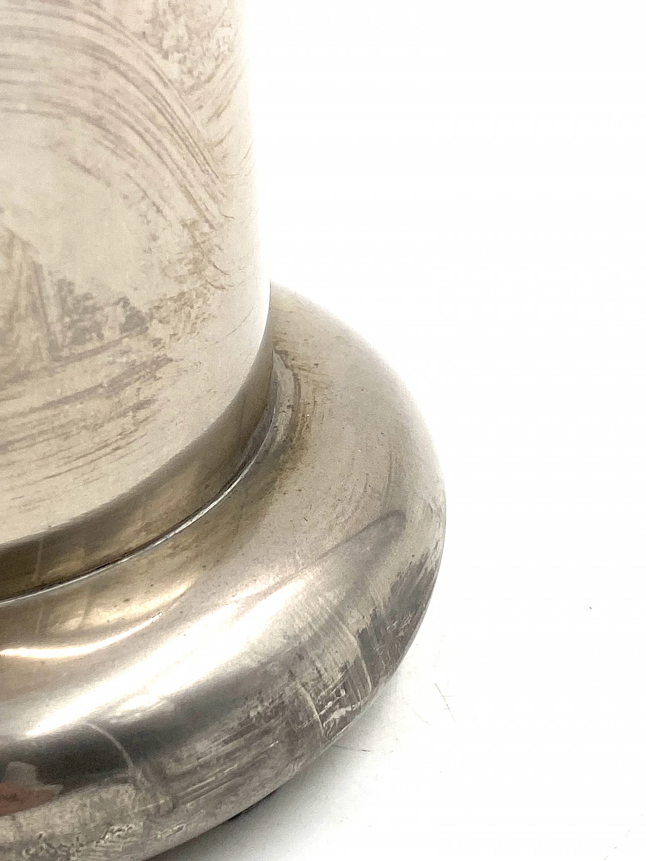 Cylindrical metal vase, 1970s 14