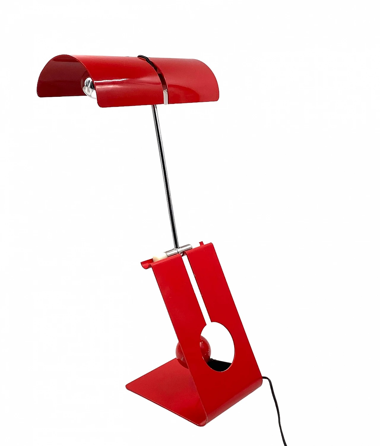 Red Picchio table lamp by Mauro Martini, 1970s 9