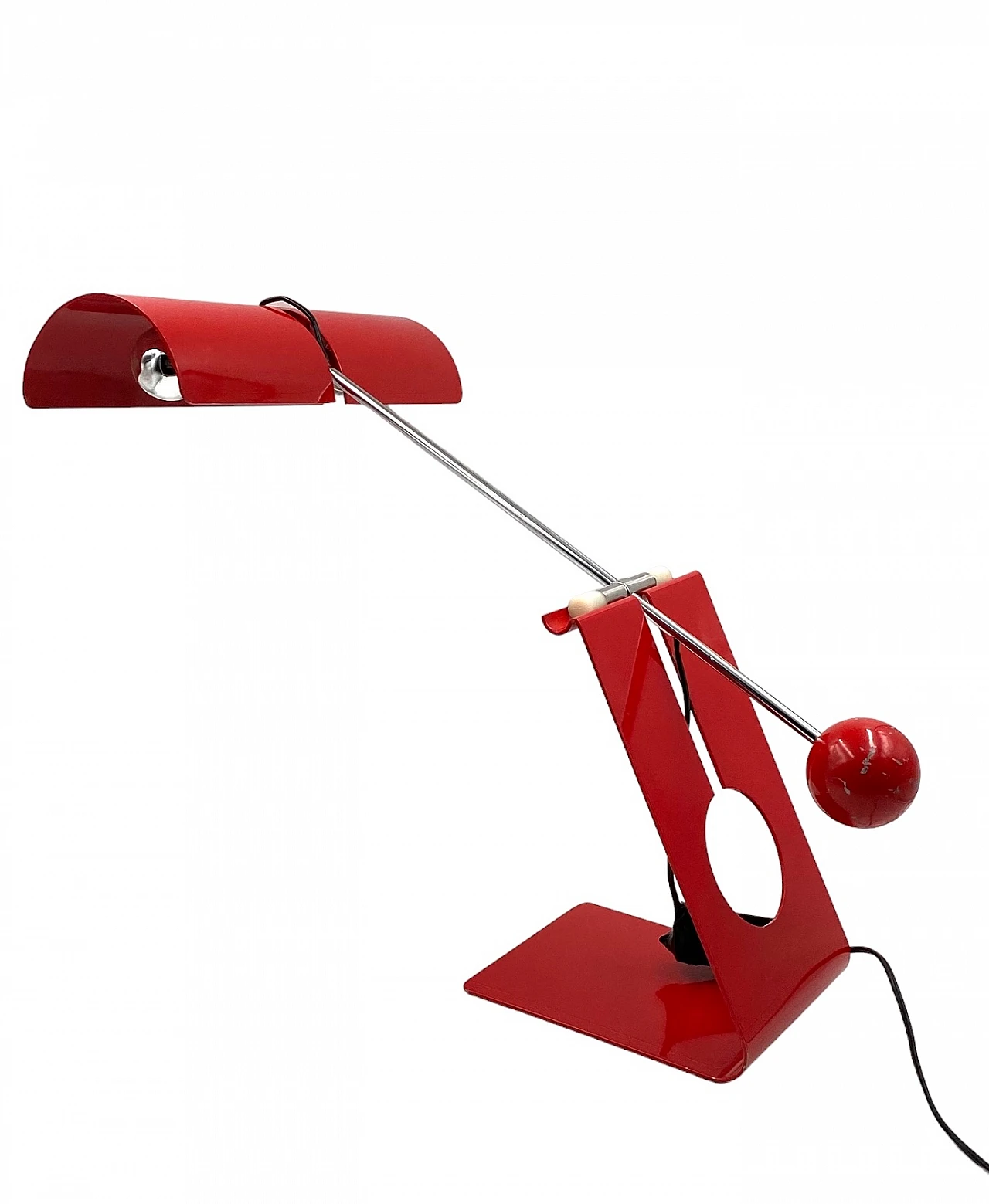 Red Picchio table lamp by Mauro Martini, 1970s 10