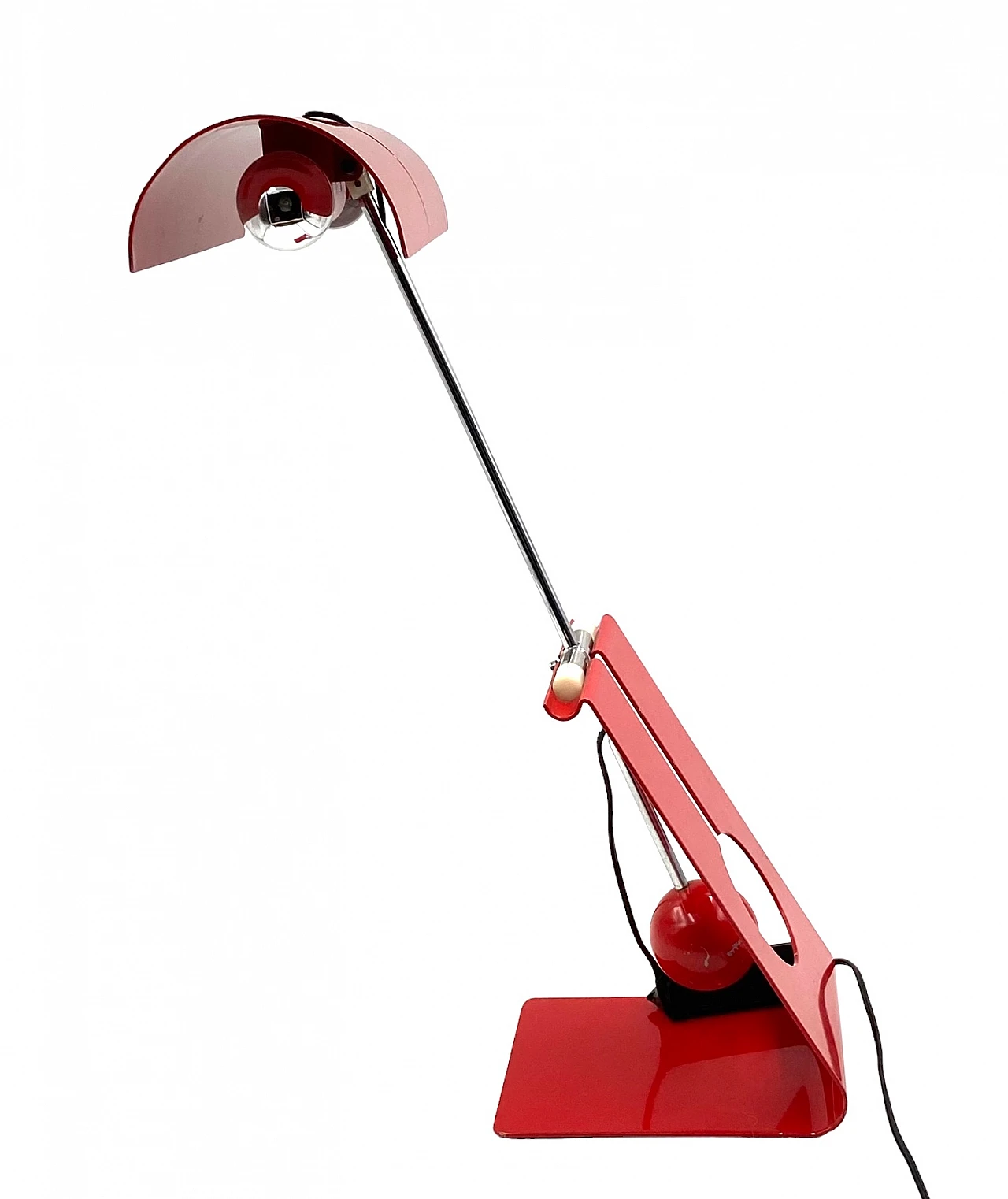 Red Picchio table lamp by Mauro Martini, 1970s 13