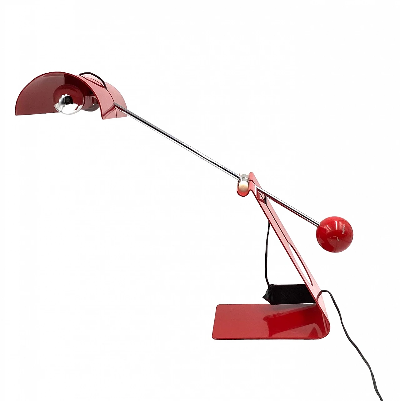 Red Picchio table lamp by Mauro Martini, 1970s 16