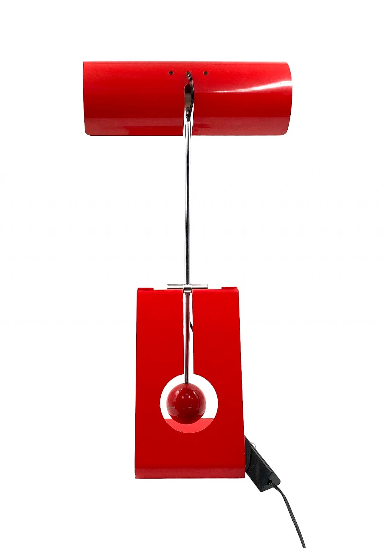 Red Picchio table lamp by Mauro Martini, 1970s 17