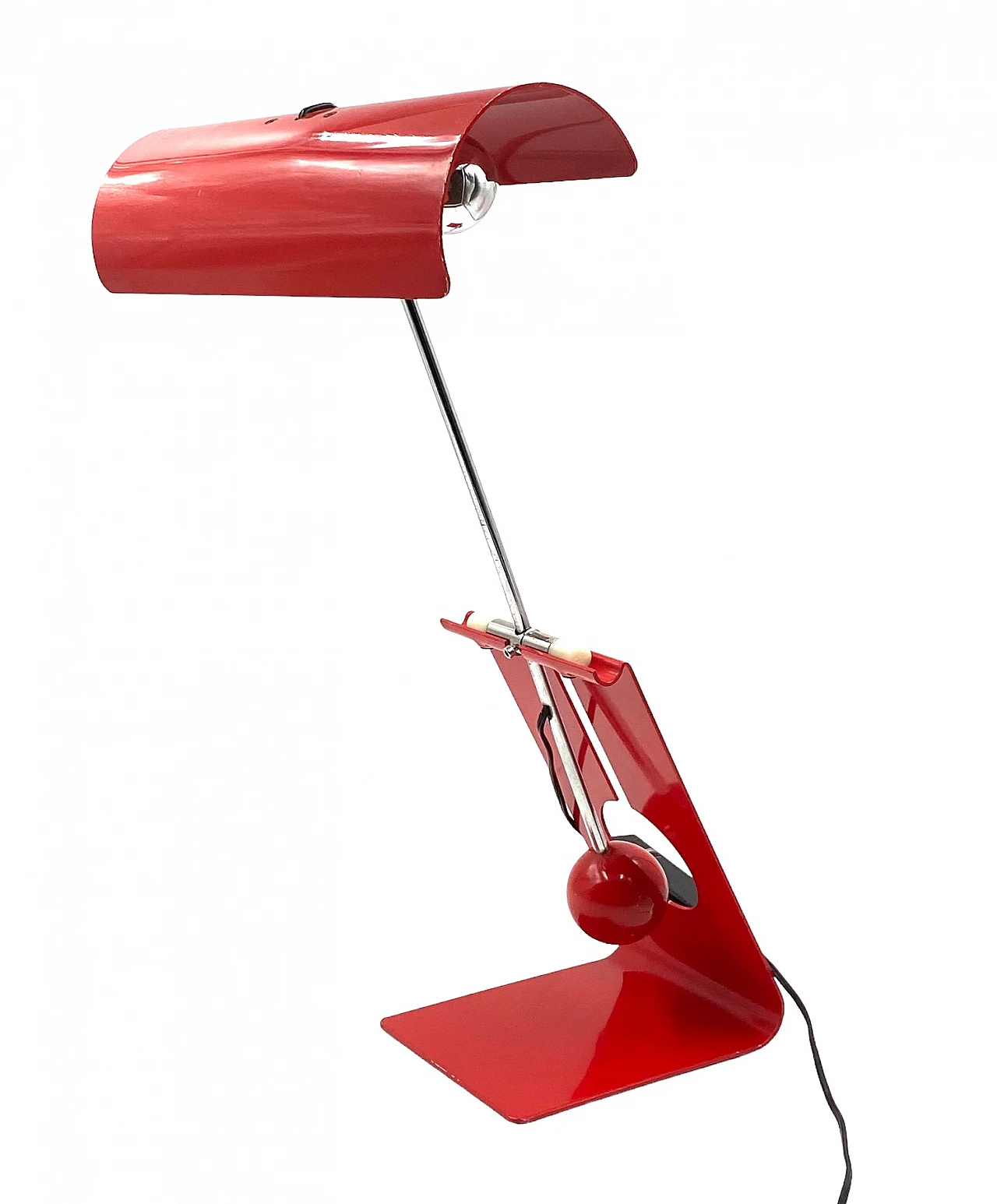 Red Picchio table lamp by Mauro Martini, 1970s 22