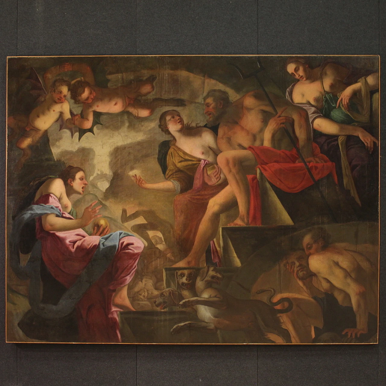 Psiche scende agli inferi, olio su tela, metà '600 2