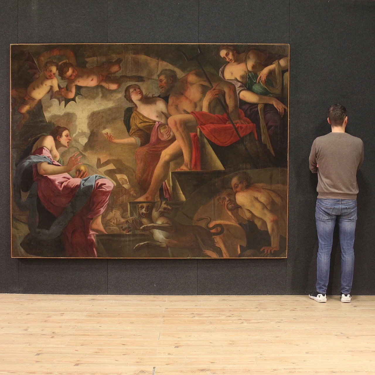 Psiche scende agli inferi, olio su tela, metà '600 3