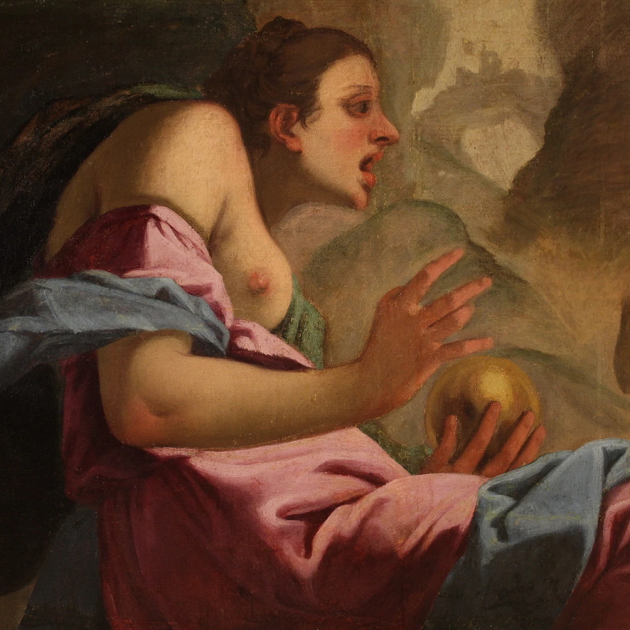 Psiche scende agli inferi, olio su tela, metà '600 8