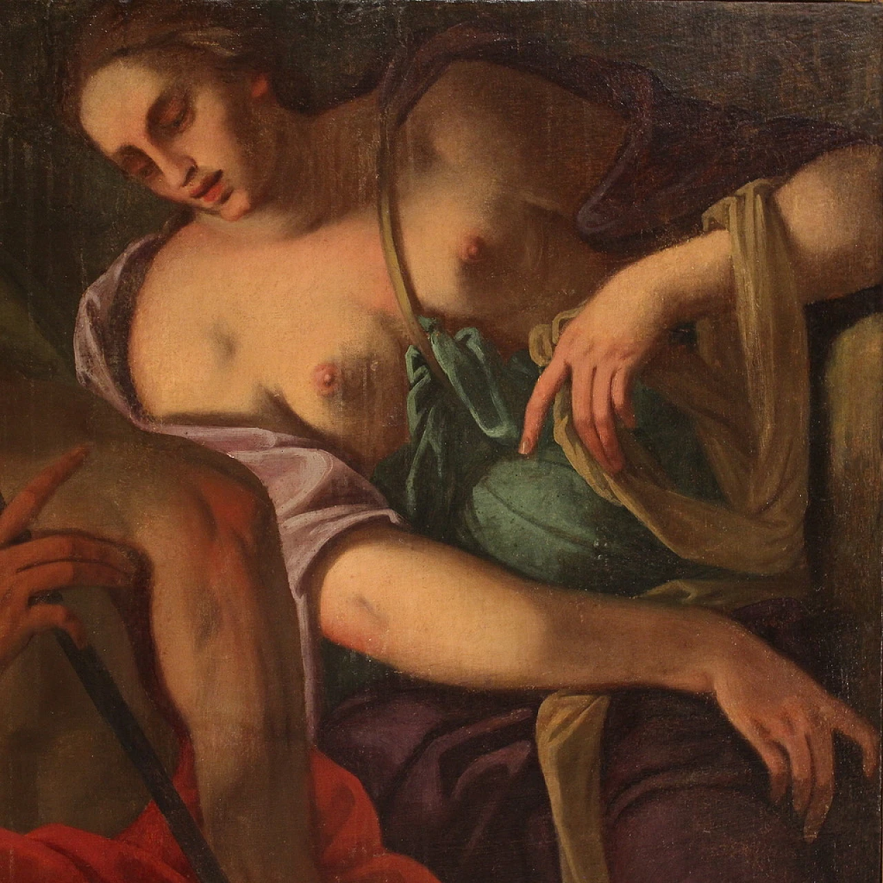 Psiche scende agli inferi, olio su tela, metà '600 10