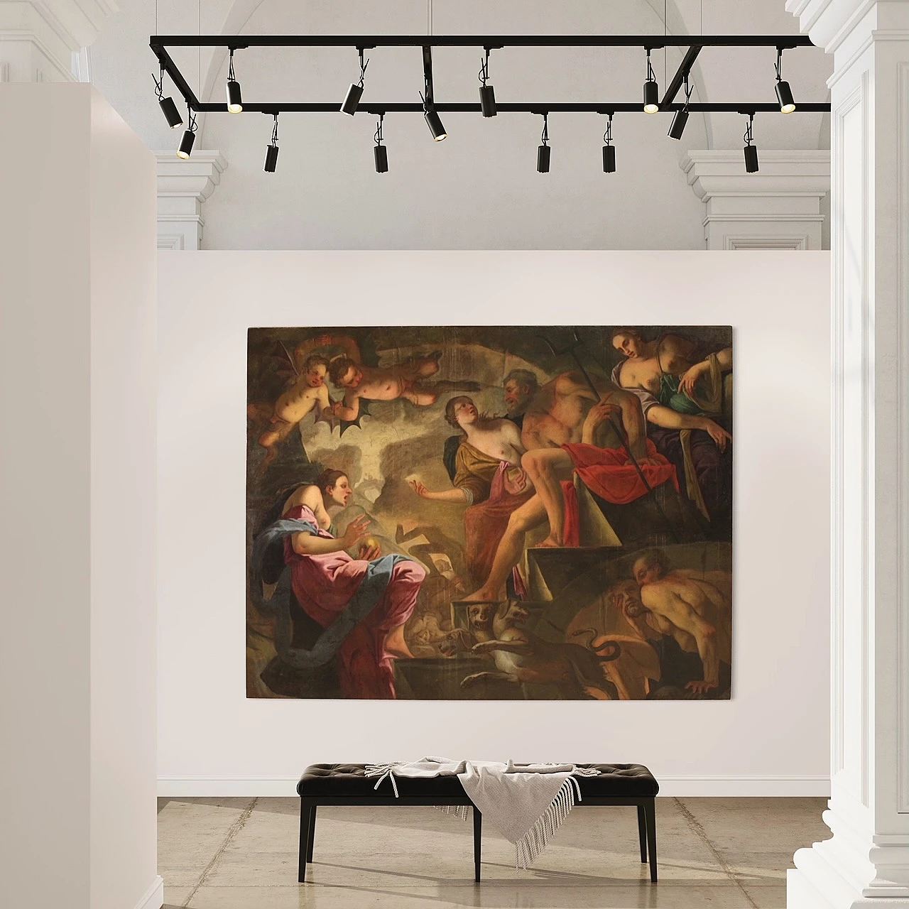 Psiche scende agli inferi, olio su tela, metà '600 15