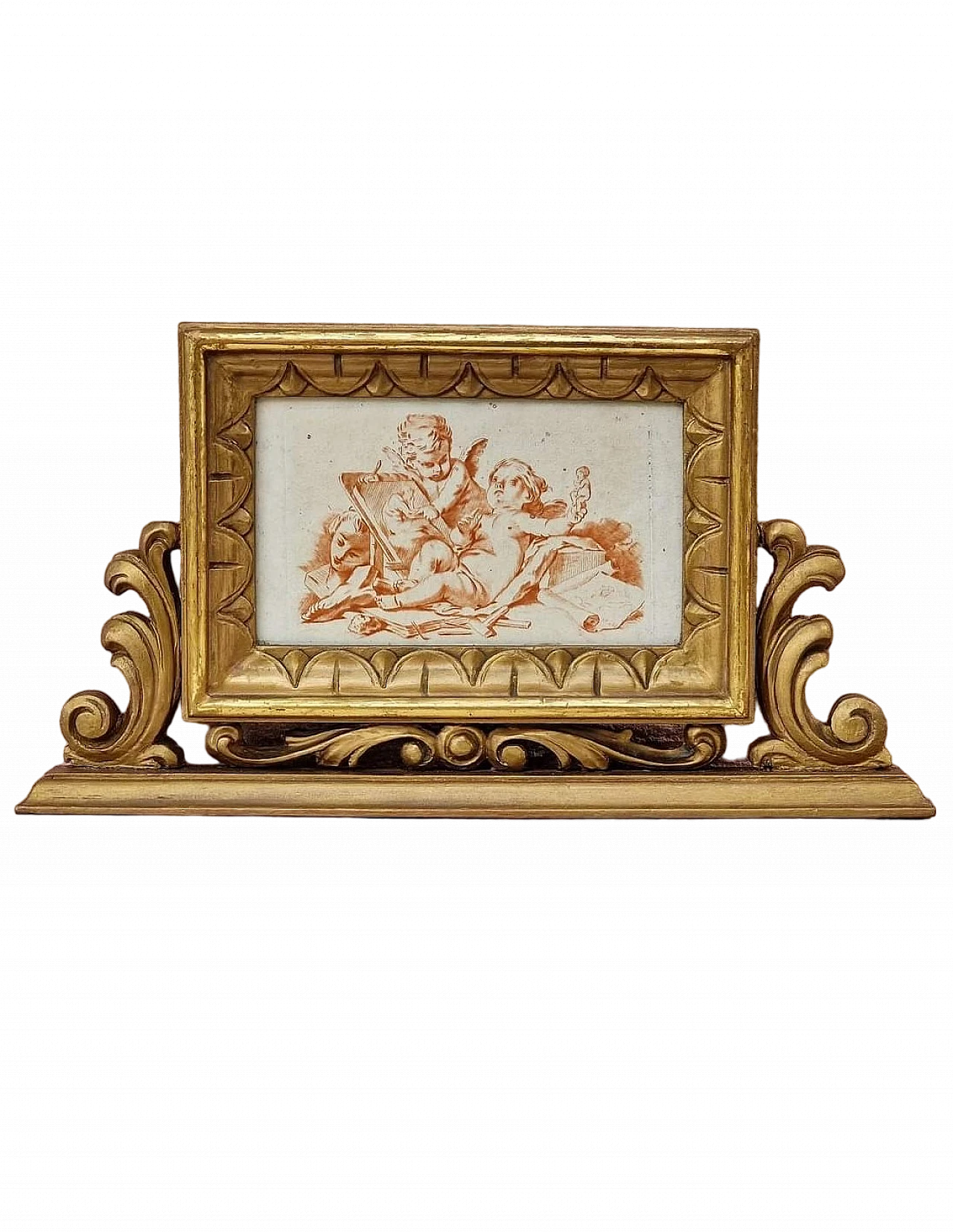 Jean Baptiste Huet, Allegory of the Arts with putti, engraving, 1785 2