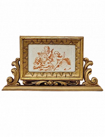 Jean Baptiste Huet, Allegory of the Arts with putti, engraving, 1785