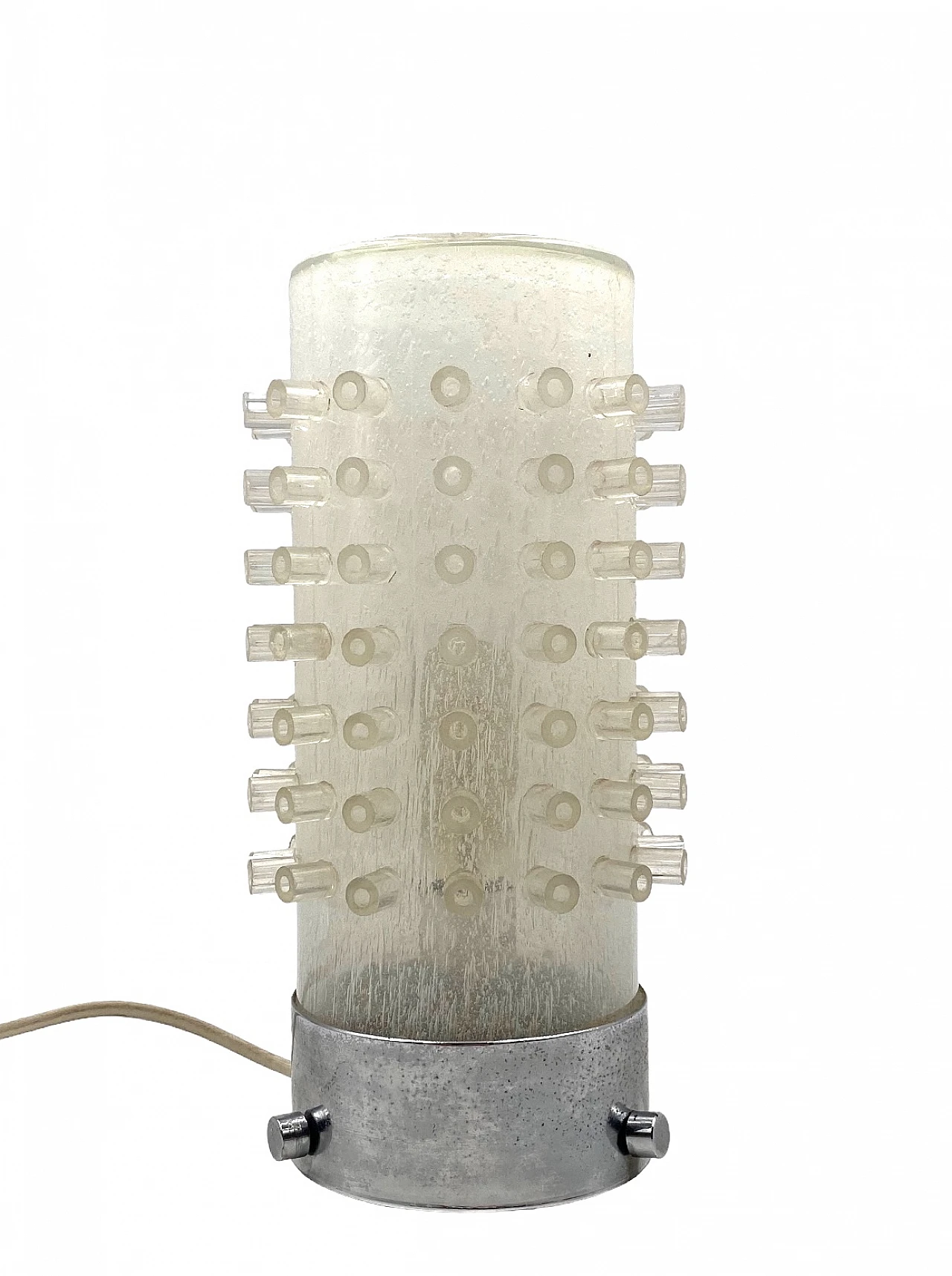 Murano glass and chrome-plated aluminium table lamp, 1980s 5