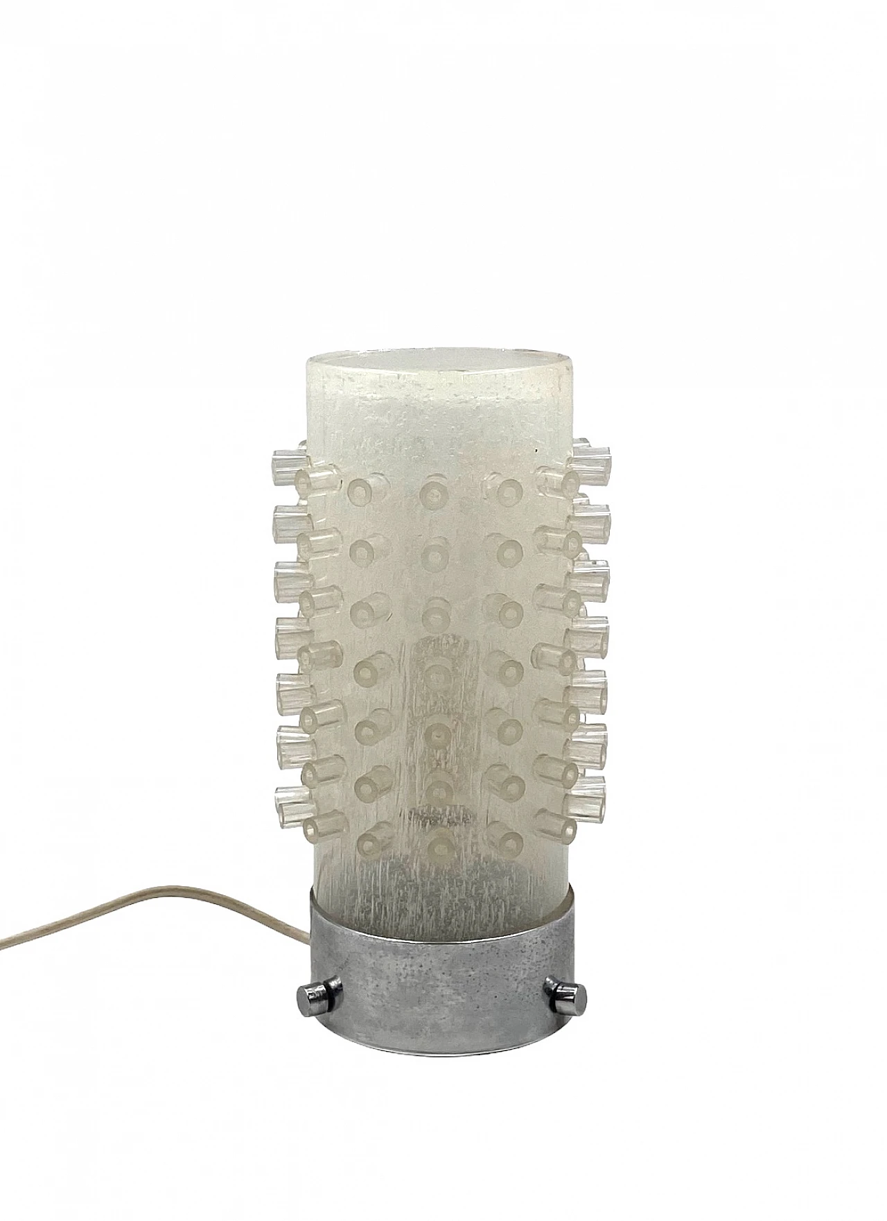 Murano glass and chrome-plated aluminium table lamp, 1980s 8