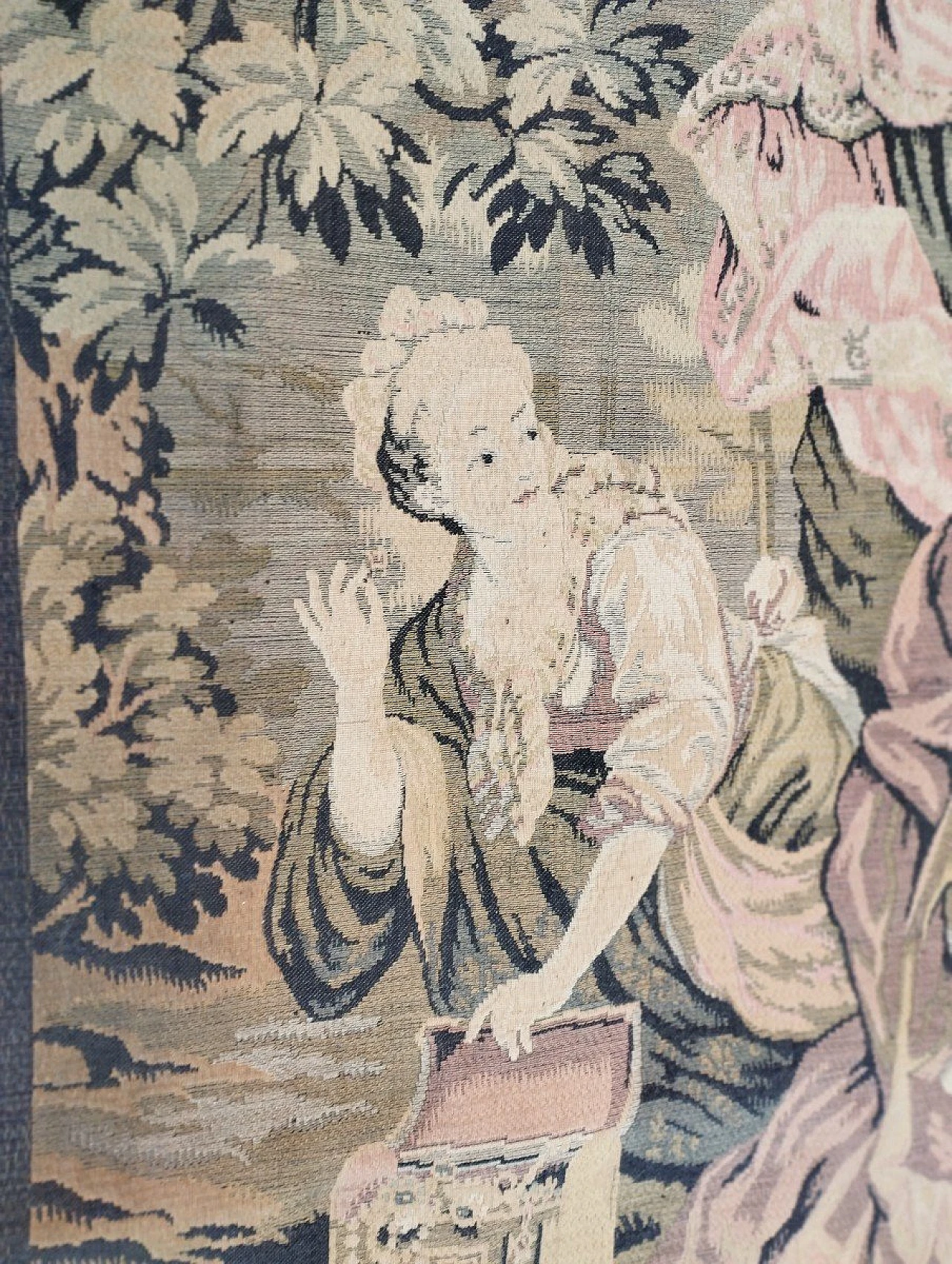 Arazzo francese con scena tratta da Rubens, inizio '900 3