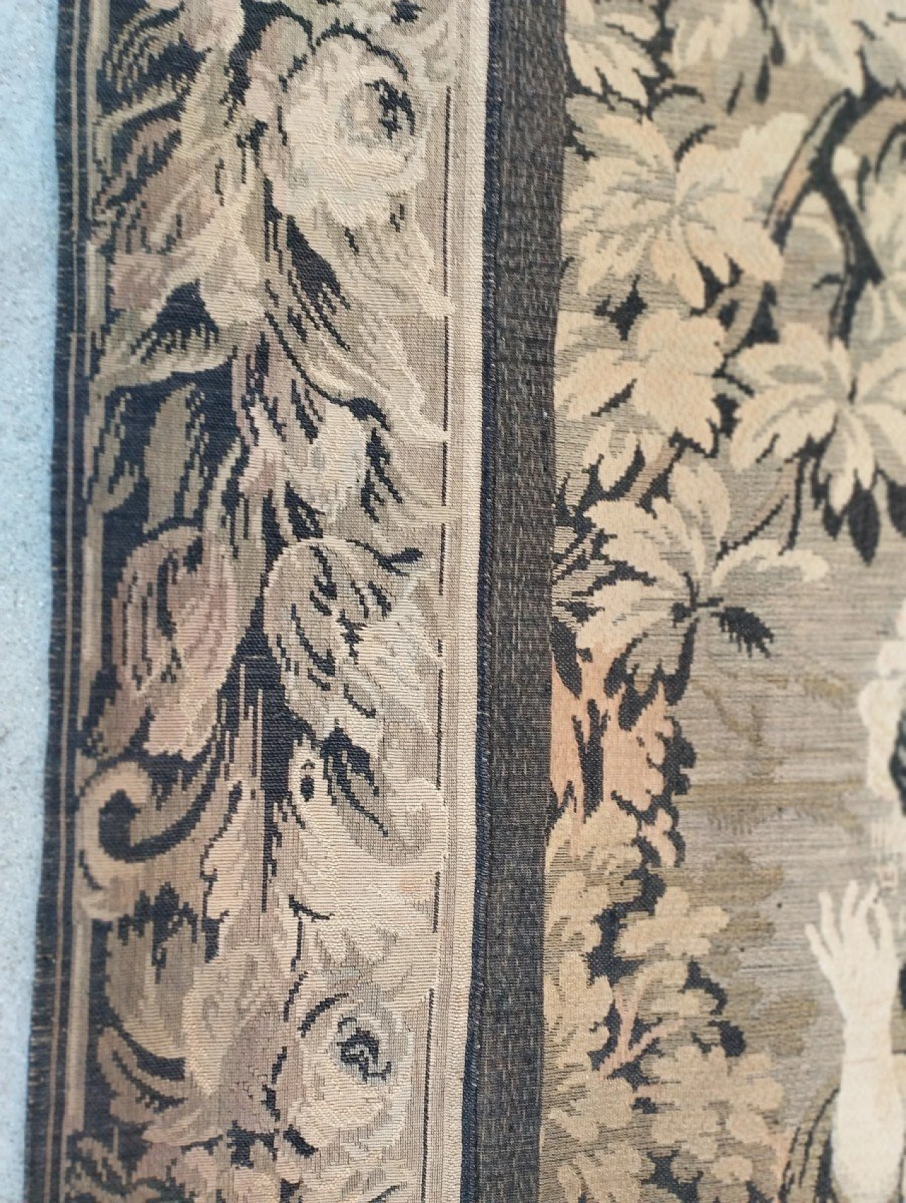 Arazzo francese con scena tratta da Rubens, inizio '900 4