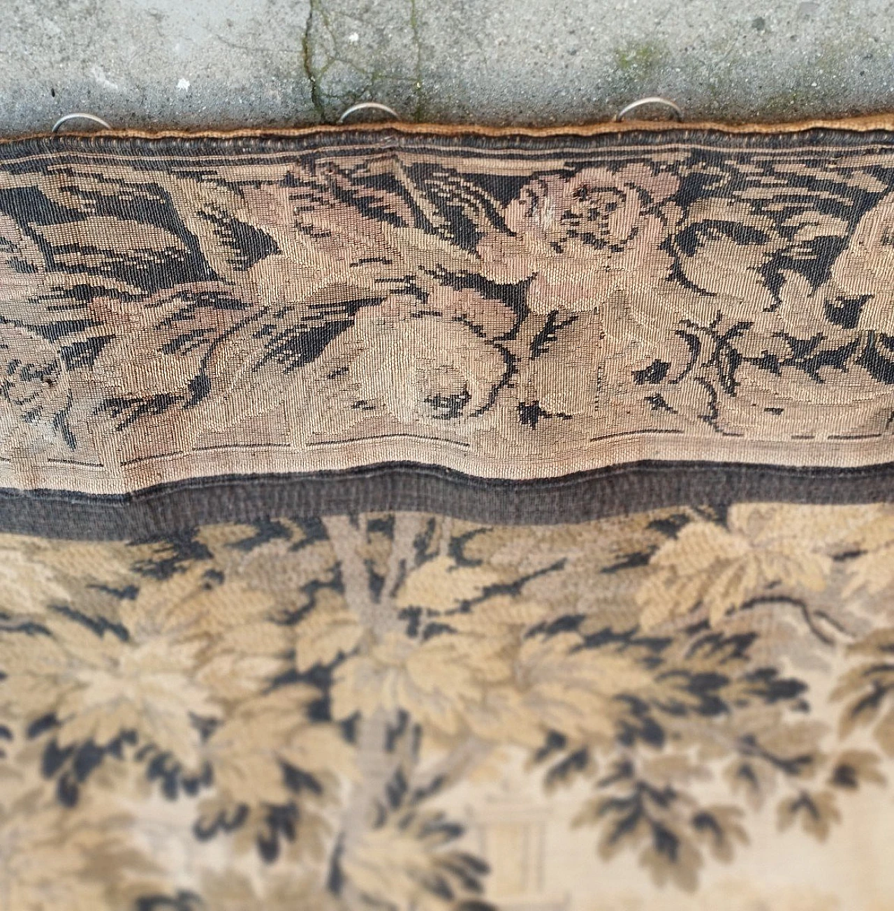 Arazzo francese con scena tratta da Rubens, inizio '900 12