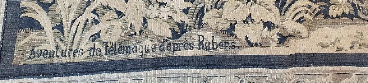Arazzo francese con scena tratta da Rubens, inizio '900 13