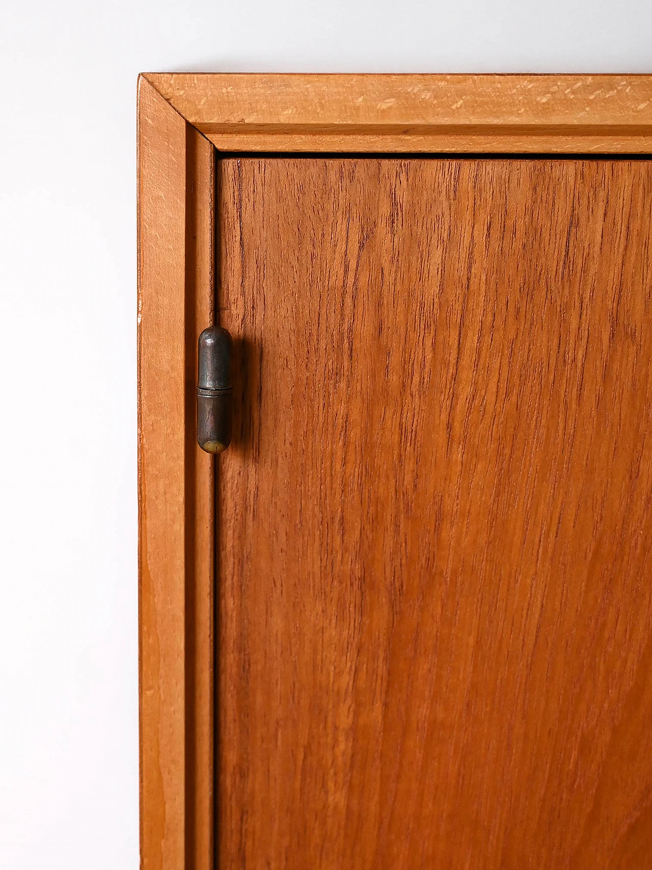Scandinavian teak sideboard with black details, 1960s 7