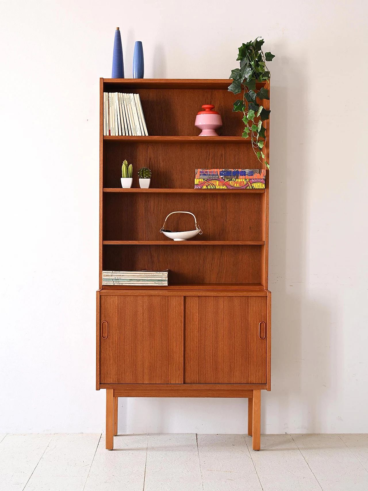 Swedish teak bookcase, 1960s 1
